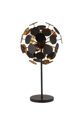 Searchlight Discus EU3070BG zwarte tafellamp