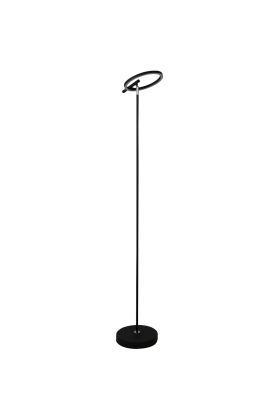 Searchlight Space EU82803BK zwarte ringvormige vloerlamp