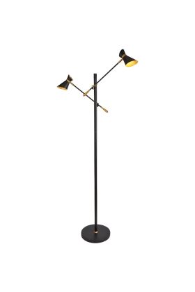 Vloerlamp Diablo zwart 160cm