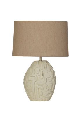 Searchlight Adelaide EU61520CR creme resin tafellamp