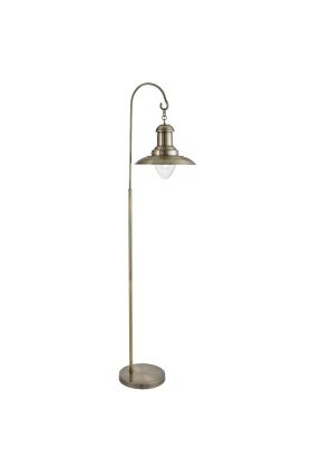 Searchlight Fisherman 6502AB antiek bronzen vloerlamp
