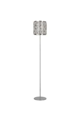 Searchlight Bijou EU6589CC chromen vloerlamp met kristalglas