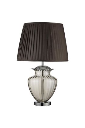 Searchlight Elina EU8531AM bruine tafellamp met amber glas