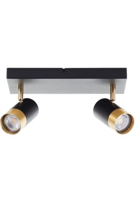 Brilliant Vigolo G03413/86 zwart met goudkleurige spot