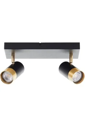 Brilliant Vigolo G03413/86 zwart met goudkleurige spot
