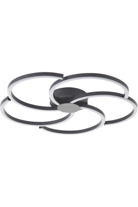 Plafondlamp Fico zwart 57cm