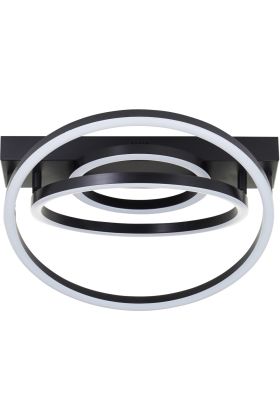 Plafonniere Pedley zwart 38cm
