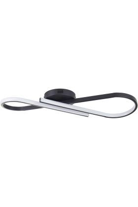 Plafonniere Hinton zwart 66cm