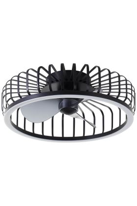 Plafondventilator Capo zwart 48cm