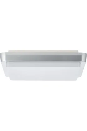 Brilliant Devora G91010A58 zilverkleurige vierkante buiten plafondlamp
