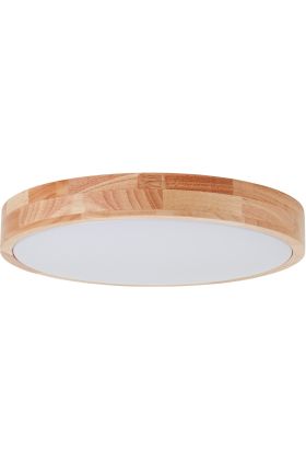 Plafonniere Slimline hout 39cm