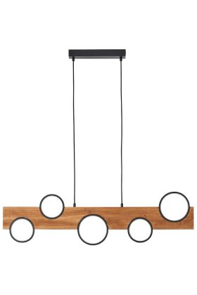 Hanglamp Cheesy hout 100cm