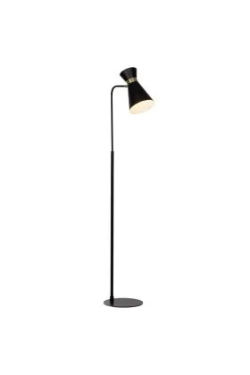 Brilliant Goldy 64458/86 vloerlamp zwart