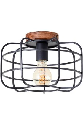 Brilliant Gwen 99706/66 zwart stalen plafondlamp