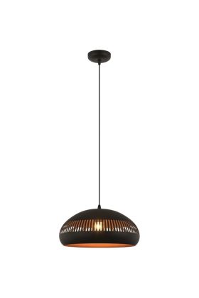 Freelight Duomo H1750Z zwart met goudkleurige hanglamp