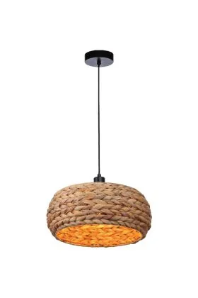 Freelight Tessa H2140H landelijke hanglamp met kap van zeegras