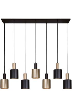 Freelight Trofeo H5007BG zwart met gouden hanglamp