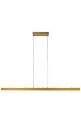 Freelight Traiano H1261B messing kleurige hanglamp met boven en onderlicht