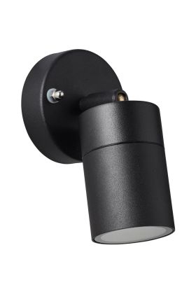 Brilliant Jandy 90965A06 mat zwart kantelbaar buiten spotje