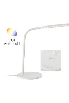 Bureaulamp Joni wit 34cm