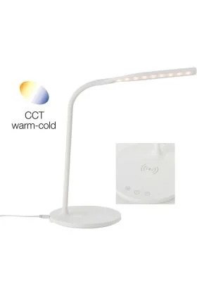 Bureaulamp Joni wit 34cm