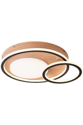 Brilliant Karney G99749/76 houten plafonniere