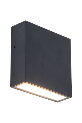 Wandlamp Gemini XF zwart 11cm