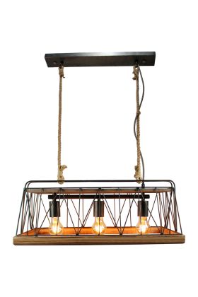 Brilliant Narcy 93587/71 hanglamp hout