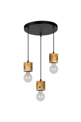 Spotlight Pino 71689304R dennenhouten hanglamp