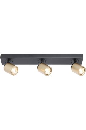 Freelight Razza PL1531BG zwart met goudkleurige spots