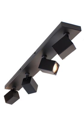 Freelight Quadro PL3341Z zwarte plafondlamp
