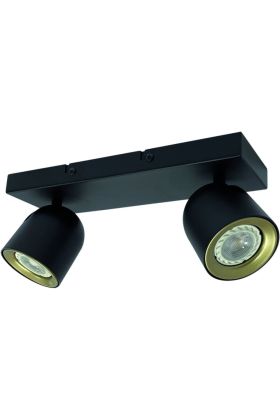 Freelight Solare PL4321Z zwart met goudkleurige spot