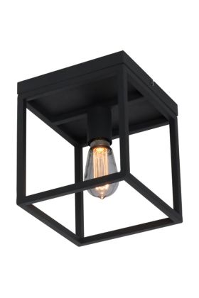 Plafondlamp Novanta zwart 22cm
