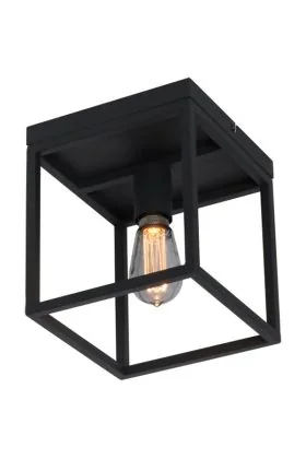 Plafondlamp Novanta zwart 22cm
