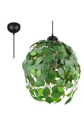 Trio Leavy R10461915 hanglamp met groene bladeren