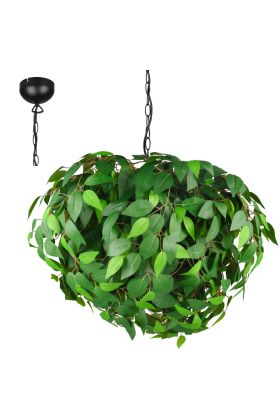 Trio Leavy R10464015 groene hanglamp met bladeren