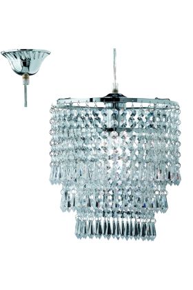 Trio Orient R1147-06 hanglamp chroom
