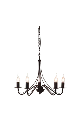 Trio Country R1198-24 kroonluchter bruin