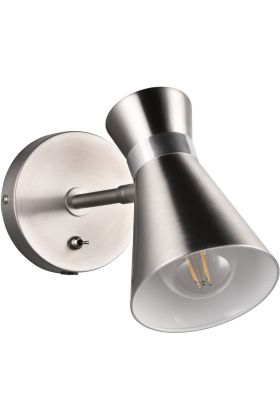 Trio Enzo R20781707 mat staal kleurige wandspot