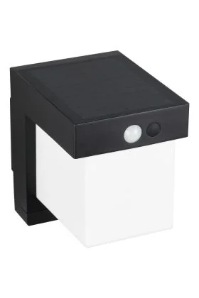 Reality Colombo R23286132 zwarte wandlamp op zonne-energie