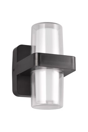 Wandlamp Limeira zwart 22cm