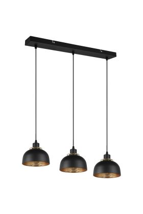Trio Punch R30813032 mat zwarte hanglamp