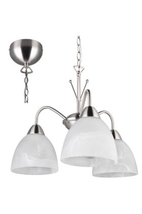 Trio Dobby R31053007 drie armige kroonluchter