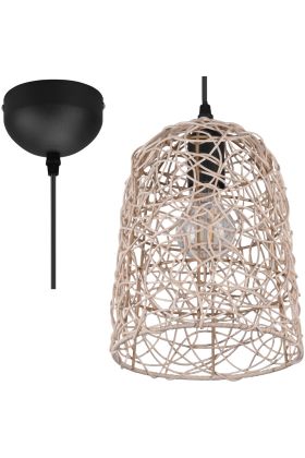 Trio Lovis R31141036 hanglamp van rotan vlechtwerk