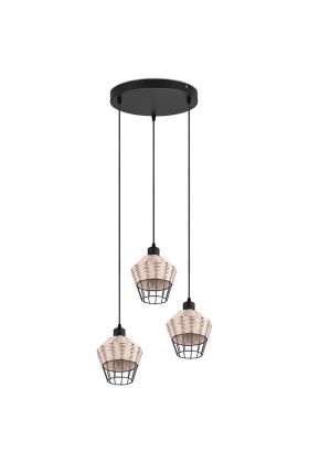 Trio Borka R31263336 hanglamp met rotan vlechtwerk