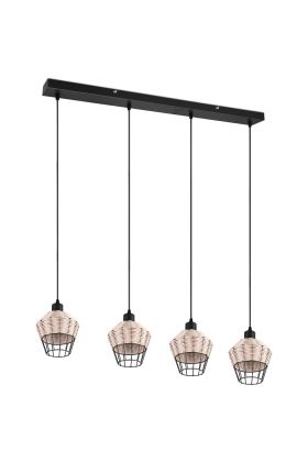 Trio Borka R31264036 hanglamp met rotan vlechtwerk