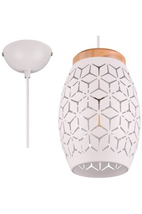 Trio Bidar R31571031 hanglamp van metaal en hout