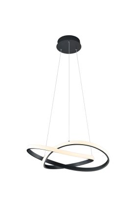 Trio Course R32051132 mat zwarte hanglamp