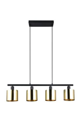 Reality Jason R36304079 zwarte hanglamp met goud glas