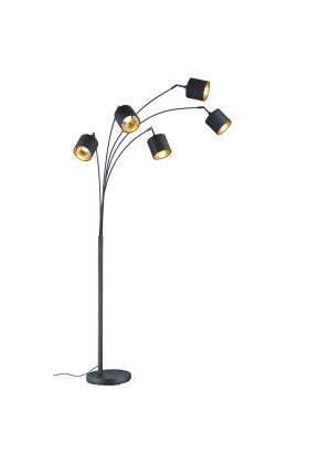 Vloerlamp Tommy zwart 200cm